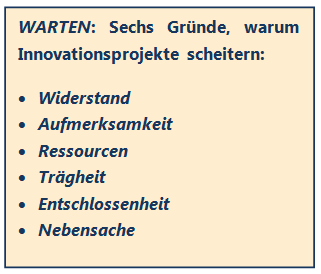innovationsprojekt warten